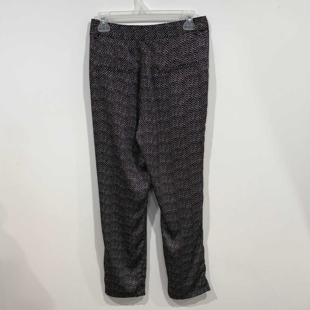 Anthropologie See You Soon Black and Gray Patterned dress pants - Picture 9 of 11